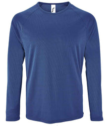 SOL'S Sporty Long Sleeve Performance T-Shirt 02071 - Royal Blue