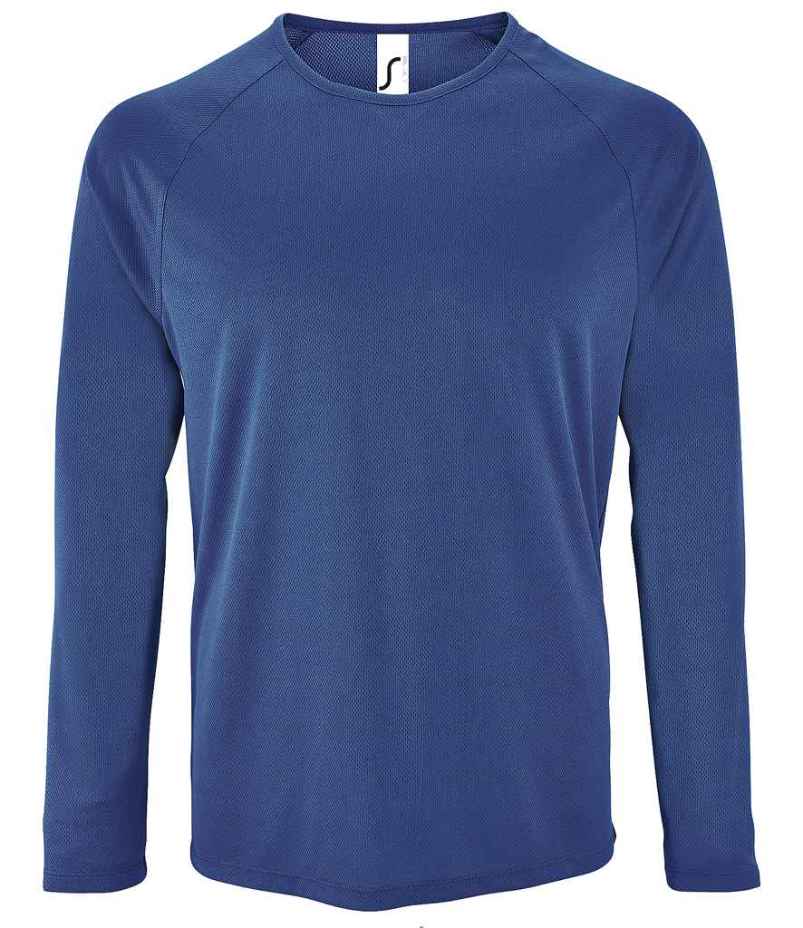 SOL'S Sporty Long Sleeve Performance T-Shirt 02071 - Royal Blue