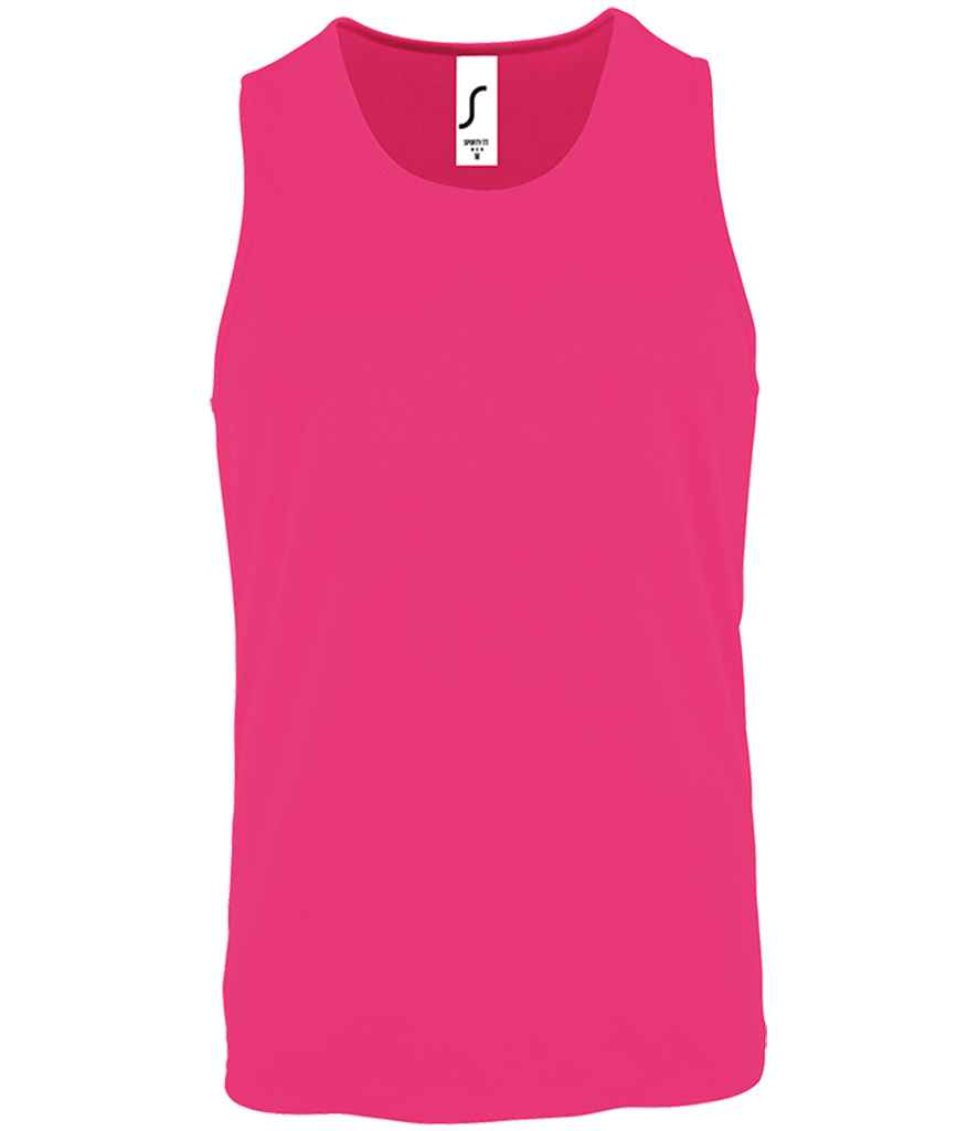 SOL'S Sporty Performance Tank Top 02073 - Neon Pink