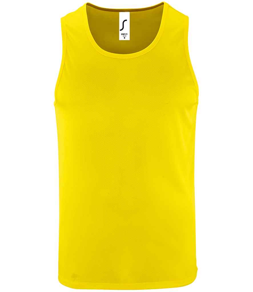 SOL'S Sporty Performance Tank Top 02073 - Neon Yellow