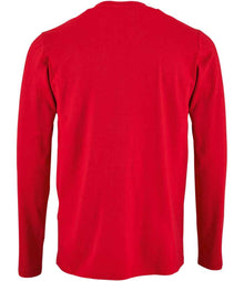 SOL'S Imperial Long Sleeve T-Shirt 02074 - 02074 Red Back