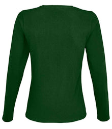 SOL'S Ladies Imperial Long Sleeve T-Shirt 02075 - 02075 Bottle Green Back