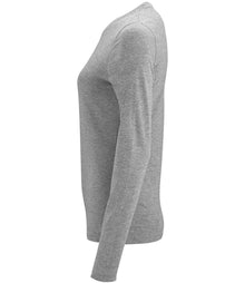 SOL'S Ladies Imperial Long Sleeve T-Shirt 02075 - 02075 Grey Marl Side