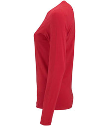 SOL'S Ladies Imperial Long Sleeve T-Shirt 02075 - 02075 Red Side
