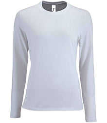 SOL'S Ladies Imperial Long Sleeve T-Shirt 02075 - White