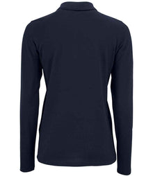 SOL'S Ladies Perfect Long Sleeve Piqué Polo Shirt 02083 - 02083 French Navy Back