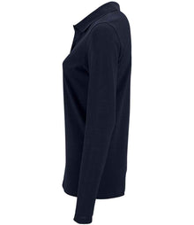 SOL'S Ladies Perfect Long Sleeve Piqué Polo Shirt 02083 - 02083 French Navy Side