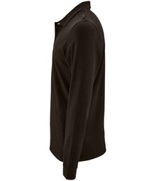 SOL'S Perfect Long Sleeve Piqué Polo Shirt 02087 - 02087 Black Side