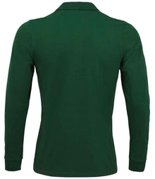 SOL'S Perfect Long Sleeve Piqué Polo Shirt 02087 - 02087 Bottle Green Back
