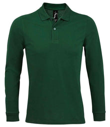 SOL'S Perfect Long Sleeve Piqué Polo Shirt 02087 - Bottle Green