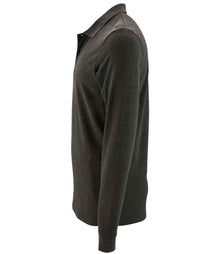 SOL'S Perfect Long Sleeve Piqué Polo Shirt 02087 - 02087 Charcoal Marl Side