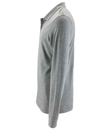SOL'S Perfect Long Sleeve Piqué Polo Shirt 02087 - 02087 Grey Marl Side