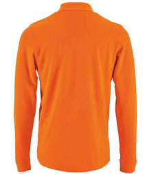 SOL'S Perfect Long Sleeve Piqué Polo Shirt 02087 - 02087 Orange Back