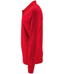SOL'S Perfect Long Sleeve Piqué Polo Shirt 02087 - 02087 Red Side