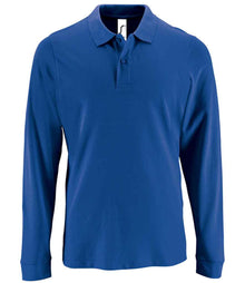 SOL'S Perfect Long Sleeve Piqué Polo Shirt 02087 - Royal Blue