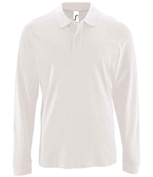 SOL'S Perfect Long Sleeve Piqué Polo Shirt 02087 - White