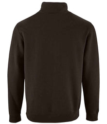 SOL'S Stan Contrast Zip Neck Sweatshirt 02088 - 02088 Black Back