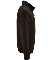 SOL'S Stan Contrast Zip Neck Sweatshirt 02088 - 02088 Black Side