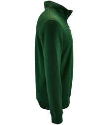 SOL'S Stan Contrast Zip Neck Sweatshirt 02088 - 02088 Bottle Green Side