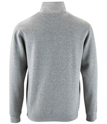 SOL'S Stan Contrast Zip Neck Sweatshirt 02088 - 02088 Grey Marl Back