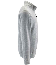 SOL'S Stan Contrast Zip Neck Sweatshirt 02088 - 02088 Grey Marl Side