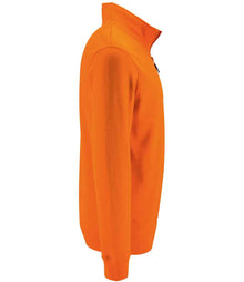 SOL'S Stan Contrast Zip Neck Sweatshirt 02088 - 02088 Orange Side