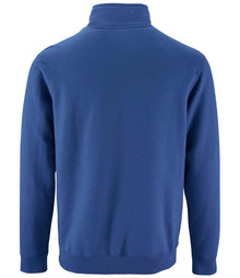 SOL'S Stan Contrast Zip Neck Sweatshirt 02088 - 02088 Royal Blue Back