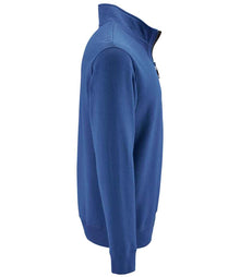 SOL'S Stan Contrast Zip Neck Sweatshirt 02088 - 02088 Royal Blue Side