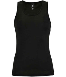 SOL'S Ladies Sporty Performance Tank Top 02117 - Black