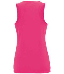 SOL'S Ladies Sporty Performance Tank Top 02117 - 02117 Neon Pink Back