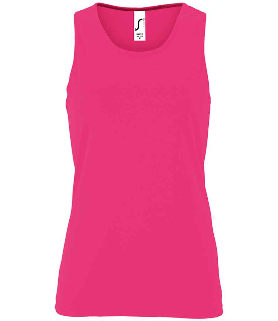 SOL'S Ladies Sporty Performance Tank Top 02117 - Neon Pink