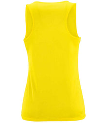 SOL'S Ladies Sporty Performance Tank Top 02117 - 02117 Neon Yellow Back