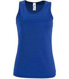 SOL'S Ladies Sporty Performance Tank Top 02117 - Royal Blue