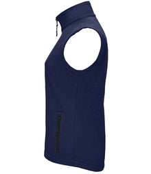 SOL'S Ladies Race Soft Shell Bodywarmer 02888 - 02888 French Navy Side