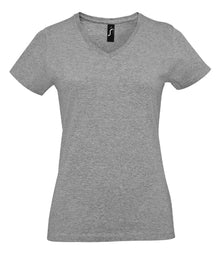 SOL'S Ladies Imperial V Neck T-Shirt 02941 - Grey Marl