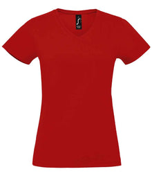 SOL'S Ladies Imperial V Neck T-Shirt 02941 - Red