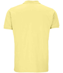 SOL'S Planet Organic Piqué Polo Shirt 03566 - 03566 Light Yellow Back