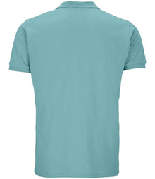 SOL'S Planet Organic Piqué Polo Shirt 03566 - 03566 Pool Blue Back