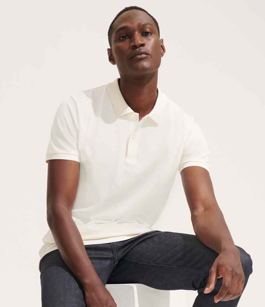 SOL'S Planet Organic Piqué Polo Shirt 03566 - 03566 White Model
