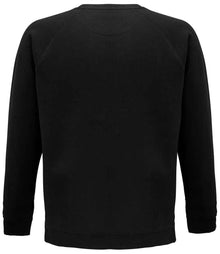 SOL'S Unisex Space Organic Raglan Sweatshirt 03567 - 03567 Black Back