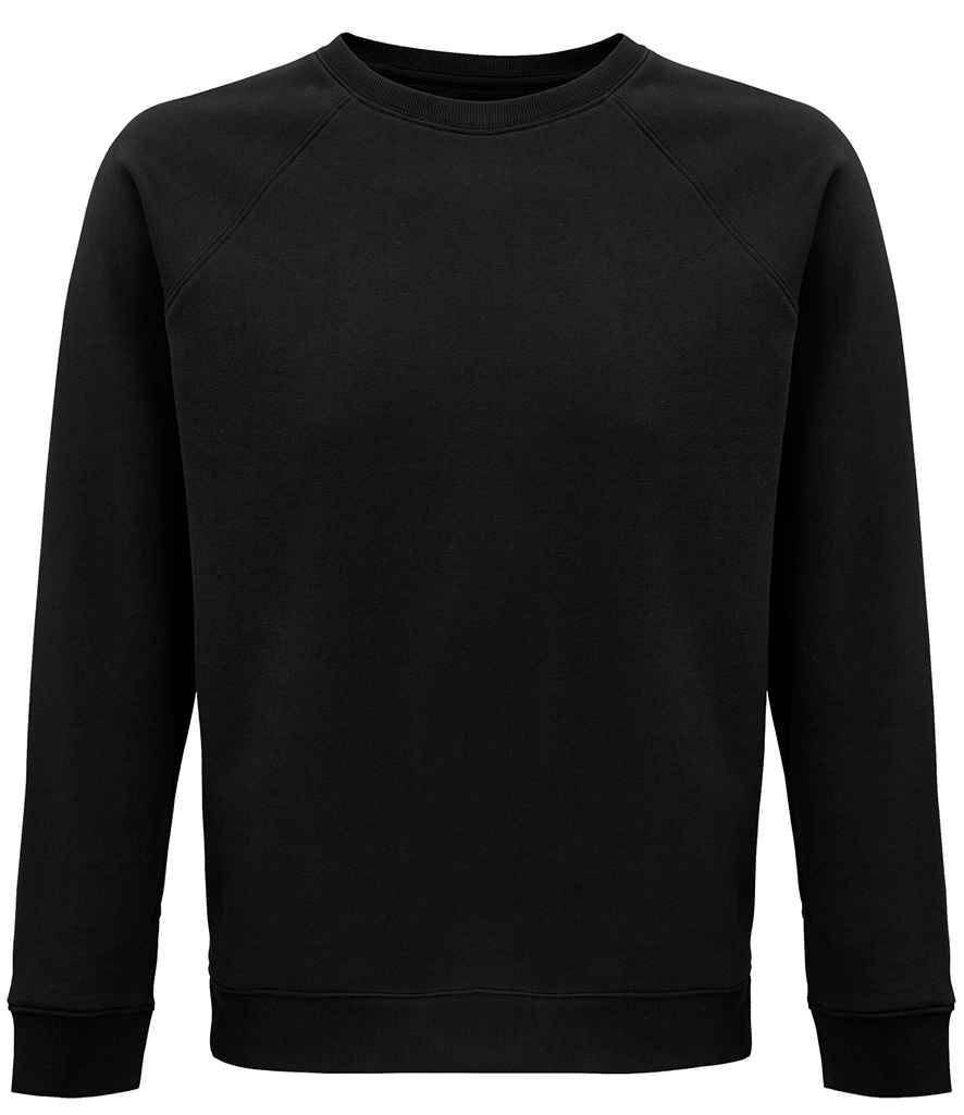 SOL'S Unisex Space Organic Raglan Sweatshirt 03567 - Black