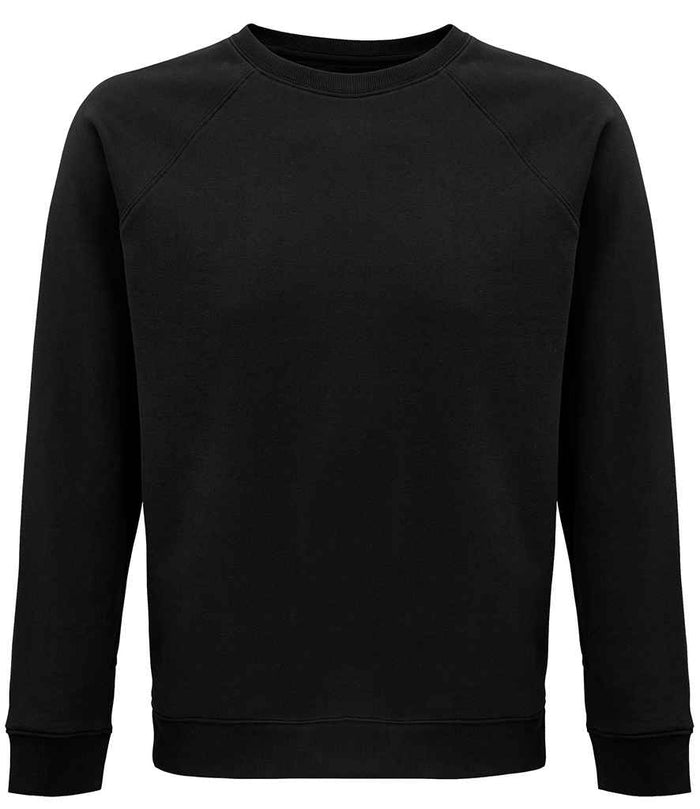 SOL'S Unisex Space Organic Raglan Sweatshirt 03567 - Black