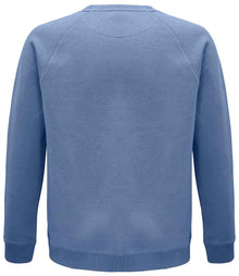 SOL'S Unisex Space Organic Raglan Sweatshirt 03567 - 03567 Blue Back