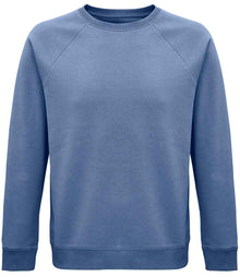 SOL'S Unisex Space Organic Raglan Sweatshirt 03567 - Blue