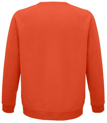 SOL'S Unisex Space Organic Raglan Sweatshirt 03567 - 03567 Burnt Orange Back