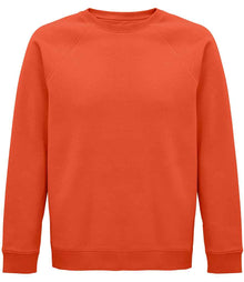 SOL'S Unisex Space Organic Raglan Sweatshirt 03567 - Burnt Orange