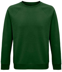 SOL'S Unisex Space Organic Raglan Sweatshirt 03567 - Bottle Green
