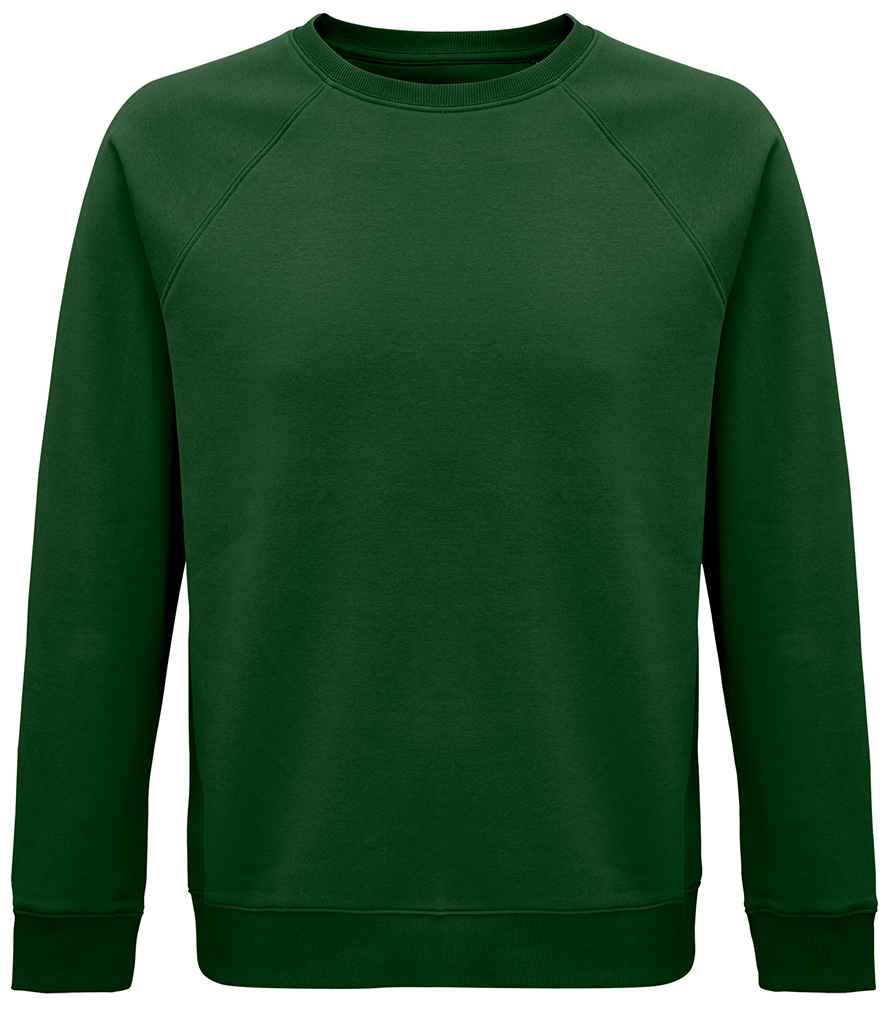SOL'S Unisex Space Organic Raglan Sweatshirt 03567 - Bottle Green