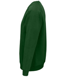 SOL'S Unisex Space Organic Raglan Sweatshirt 03567 - 03567 Bottle Green Side