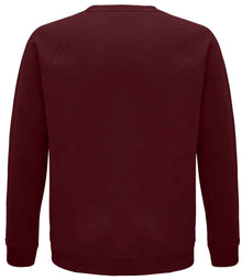 SOL'S Unisex Space Organic Raglan Sweatshirt 03567 - 03567 Burgundy Back